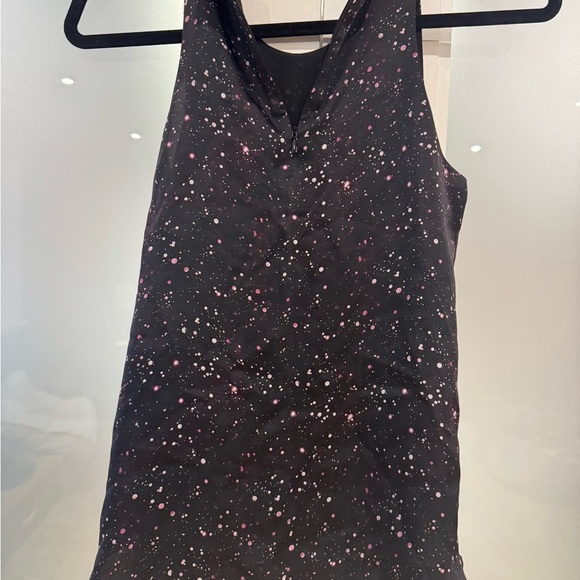 Club Monaco sleeveless Black Top with Pink and white Accents - Picture 5 of 6